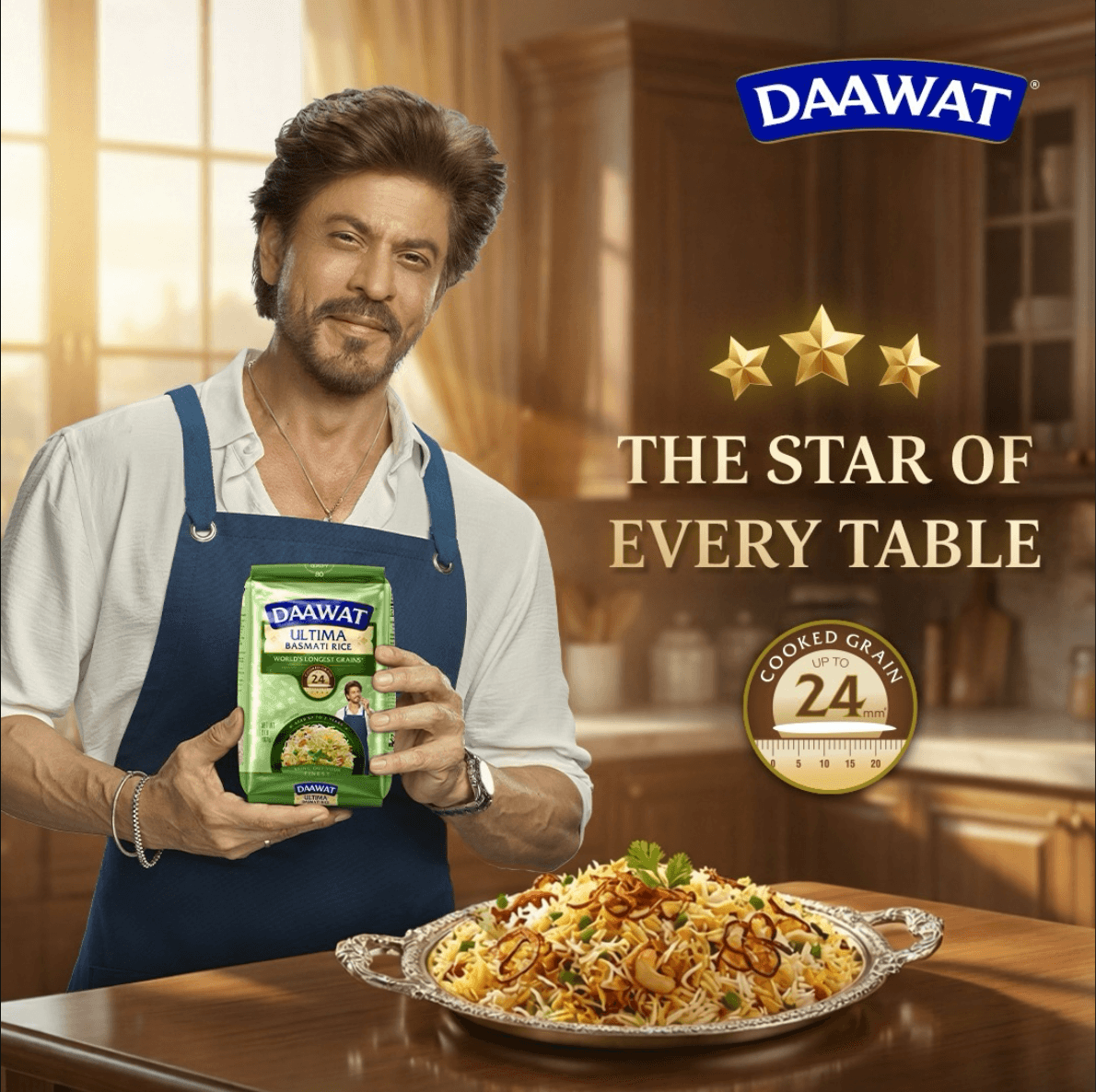 Shah Rukh Khan, the star of every table